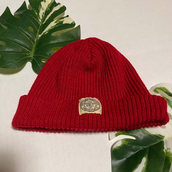 Obey Accessories - Obey Beanie Dover Red